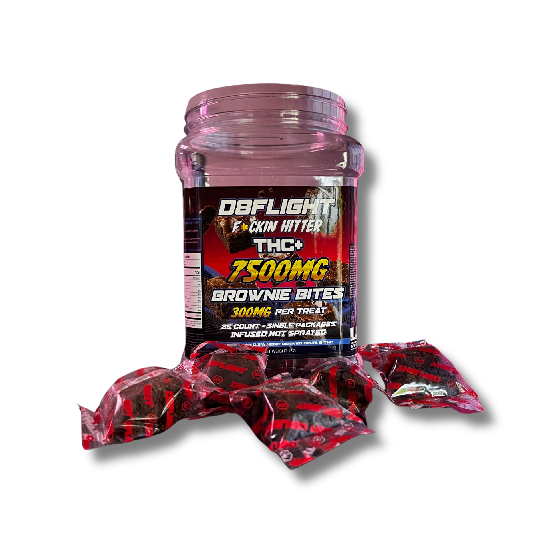 (1) F*ckin Hitter Bite - THC+ - 300mg / BROWNIE BITES